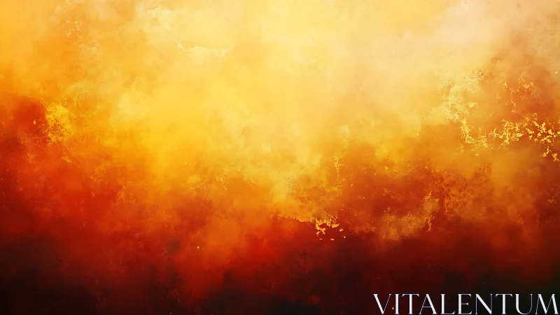 Fiery Sunset Glow: Warm Golden Light Cascading Downward