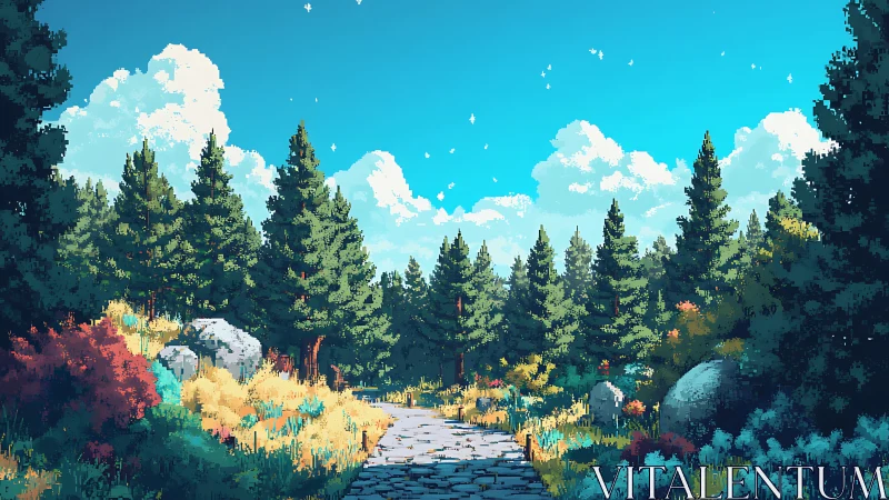 Peaceful Forest Path Where Adventure Calls.