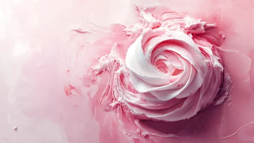 Dimensional Rose Form with Chromatic Layering and Textural Abstraction.