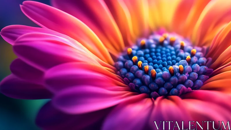 Gerbera's Gradient Garden: Where Magenta Dreams Bloom Radiant