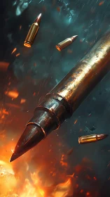 Explosive Action: Bullets and Firepower in Motion.