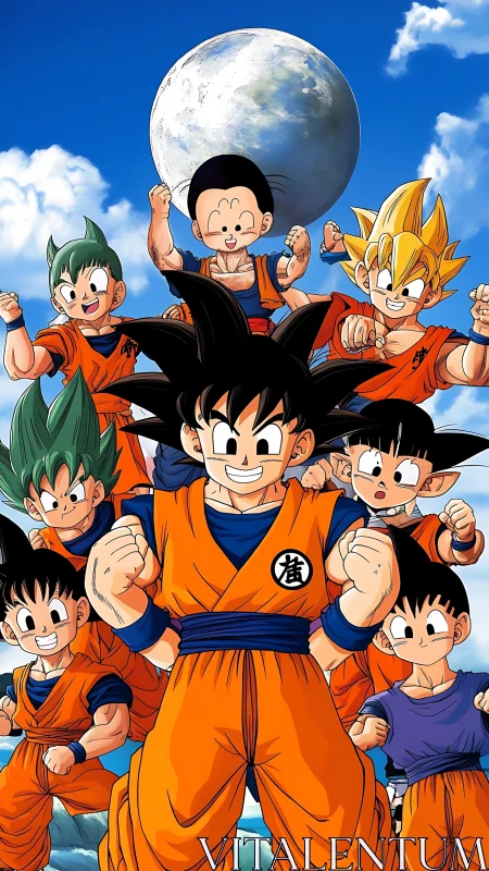 Generations of orange-clad warriors beam beneath the moon