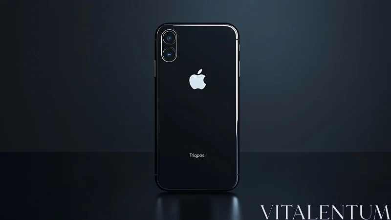 Apple iPhone X Concept Render in Matte Black Finish.