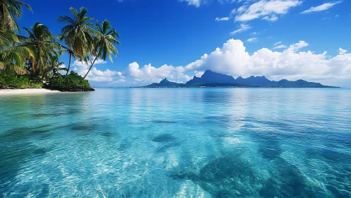 Paradise Awaits Where Palms Meet Turquoise Waters.