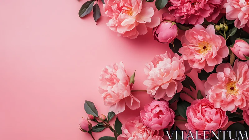 Lush Pink Peonies Create a Romantic Garden Dream.