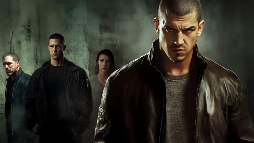 Brooding street guardians close ranks in toxic green gloom