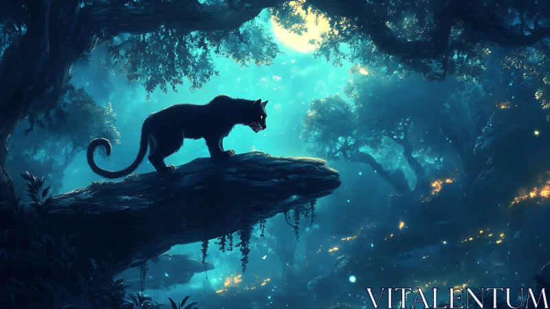 Solitary Panther's Luminous Cavern Quest.