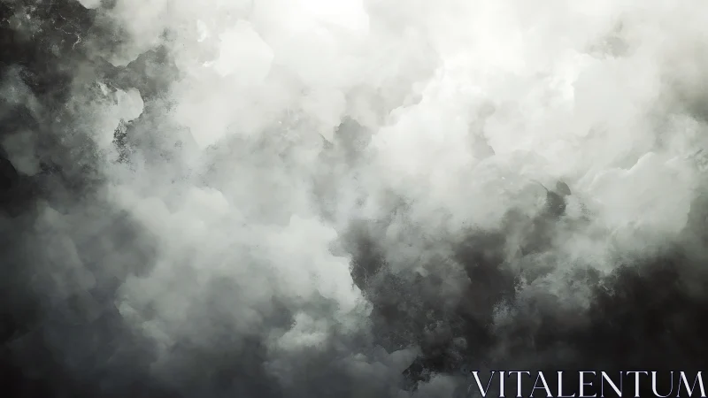 Abstract storm cloud mass with soft monochrome gradients.