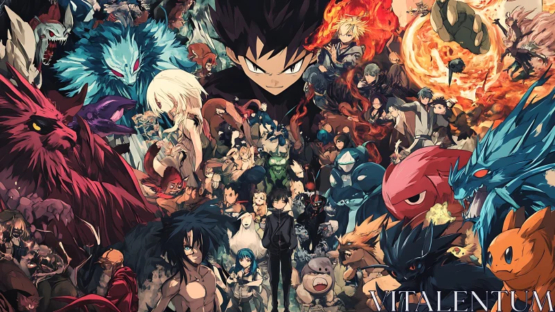 Storm-eyed summoner commands a clash of monsters and heroes