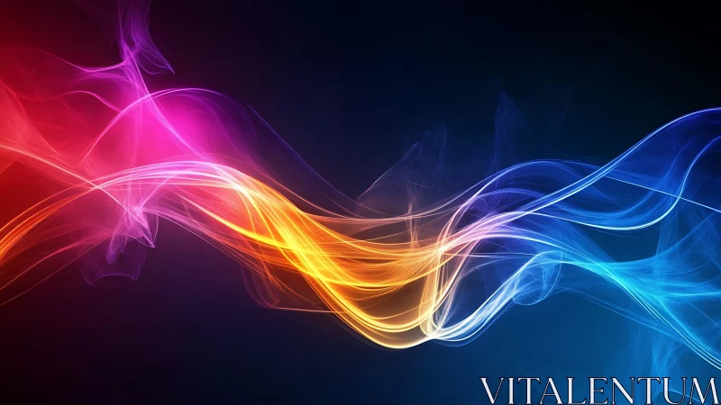 Multispectral luminous wavefront ribbons on dark continuum.