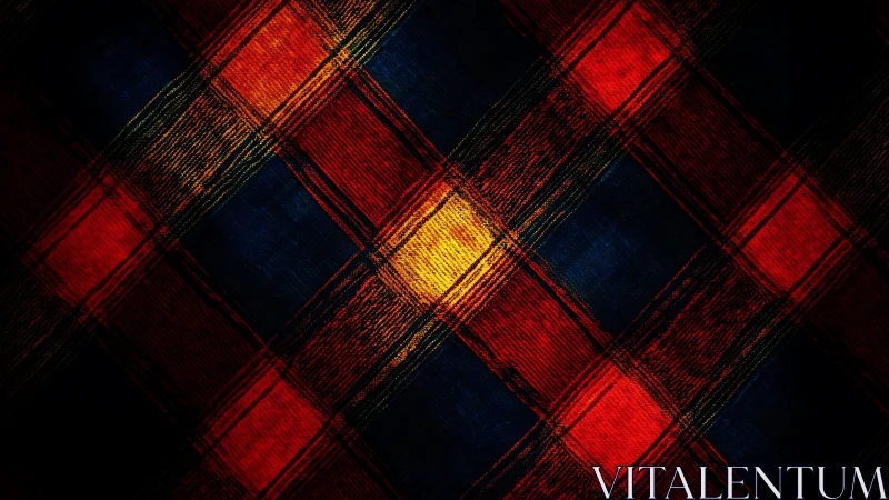 Diagonal plaid grid highlights central yellow square area