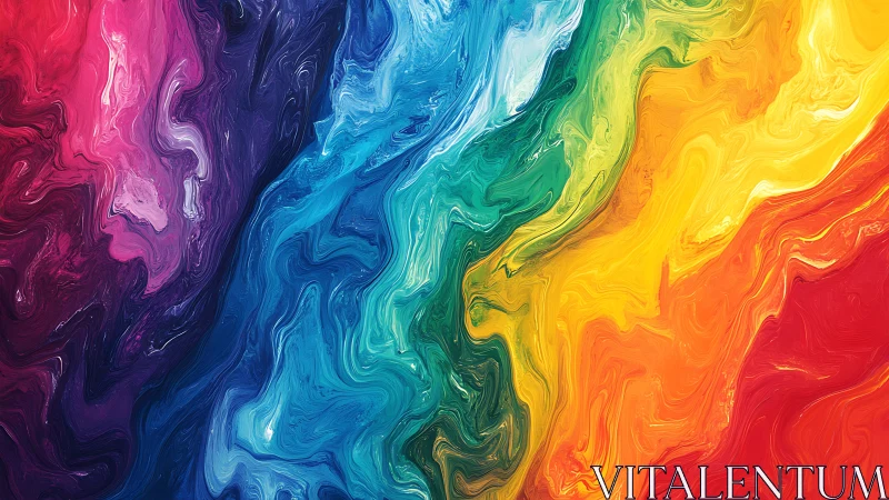 Chromatic fluid dynamics map rainbow spectrum in swirling layers