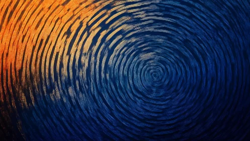 Radial concentric waveform field with thermal spectral gradient.