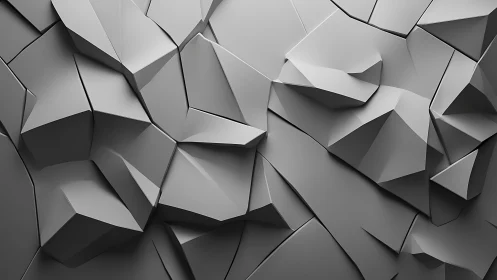 Gentle geometric cliffs in calm monochrome relief.