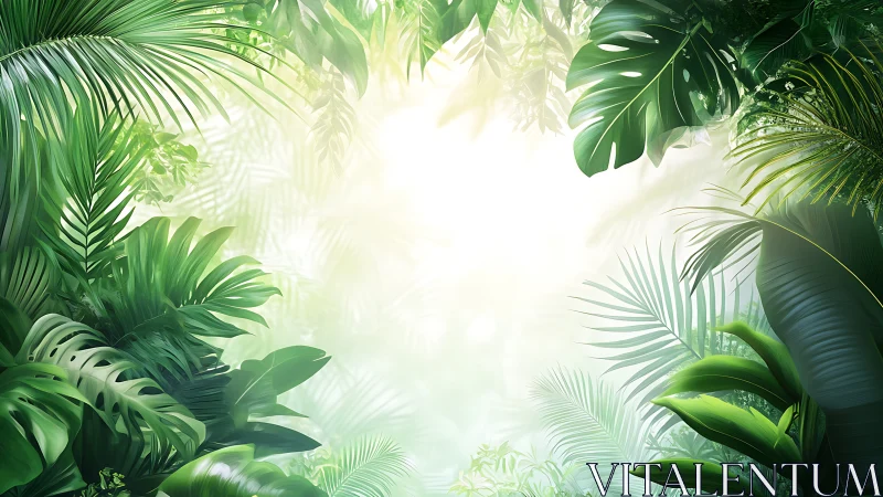 Jungle Cathedral of Light: Nature's Verdant Sanctuary.