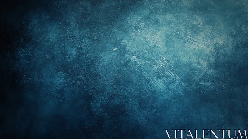 Textured blue abstract background with directional surface scratches