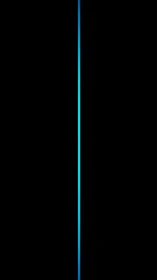 Minimalist vertical neon line on black digital field.