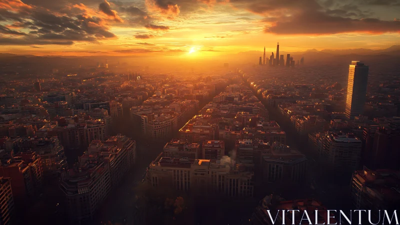 Sunlit avenues stretch toward distant futuristic towers.