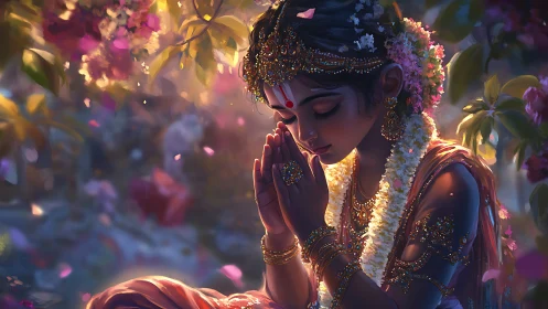 Devotional child portrait in high-fidelity digital luminance.