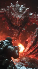 Ballistic engagement with luminescent infernal macro-organism.