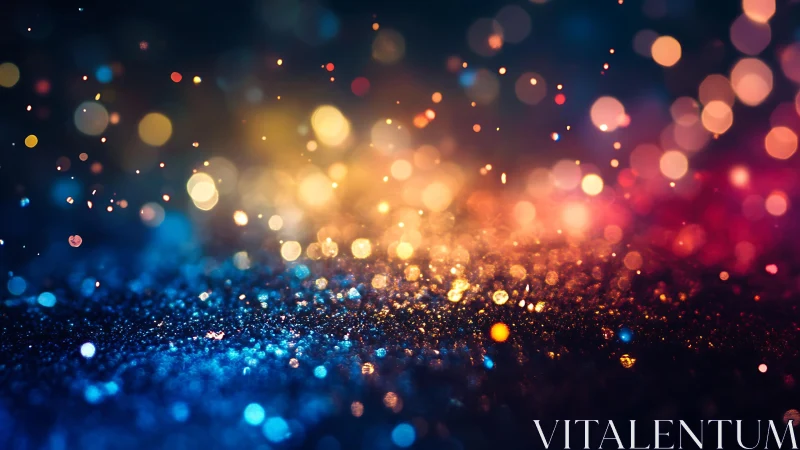 Vibrant multicolored glitter bokeh background in abstract style.
