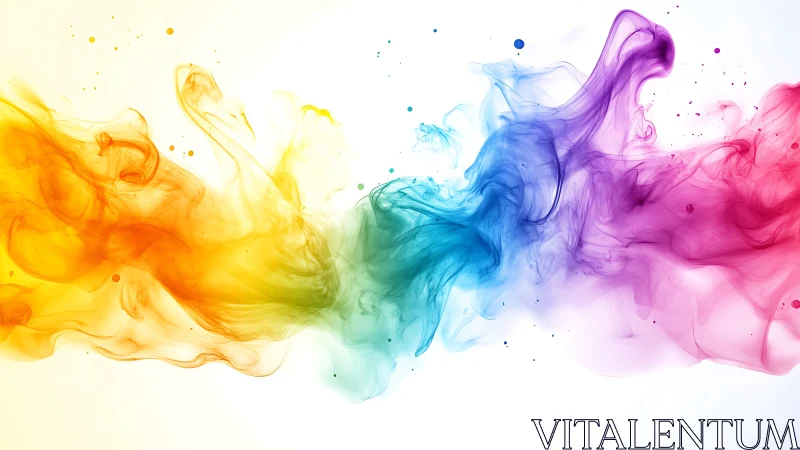Colored fluid plumes form a continuous horizontal gradient