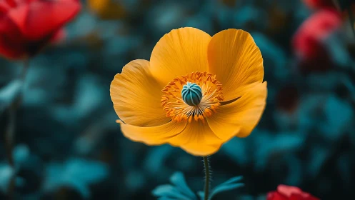 Vibrant Yellow Bloom Radiates Golden Warmth.