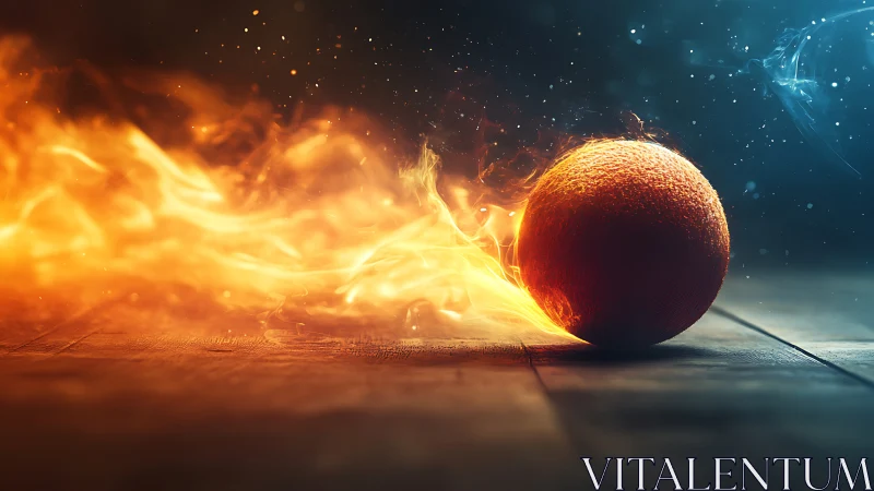 Blazing Sphere Channels Cosmic Energy in Stunning Fire and Ice