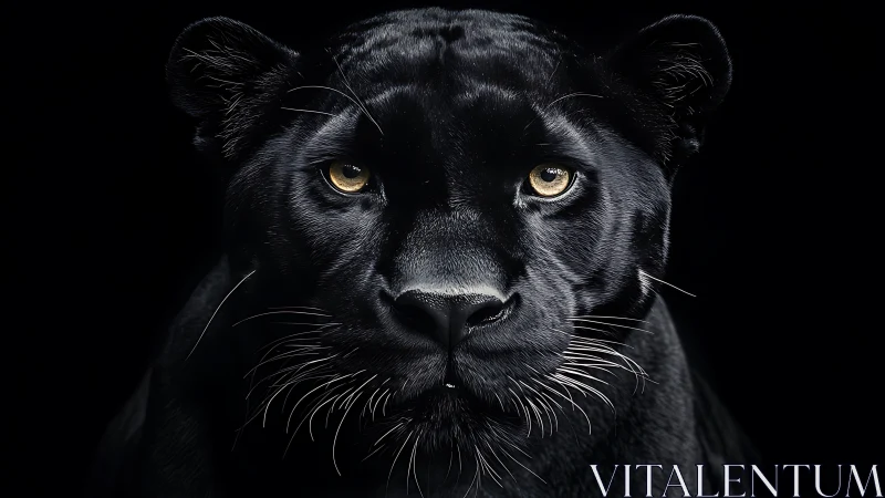 Frontal Felid Portrait with Luminous Ocular Alignment.