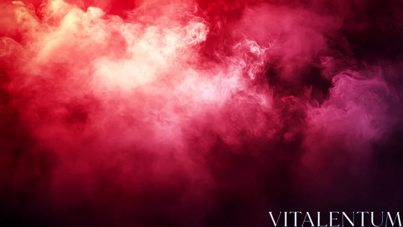 Velvet crimson haze swirling through a glowing dreamfield.