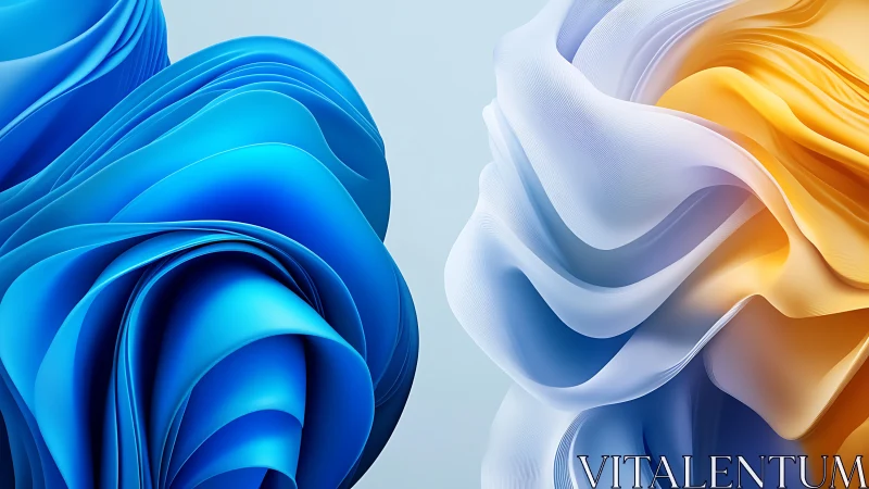 Dual volumetric ribbon clusters in fluid chromatic turbulence.