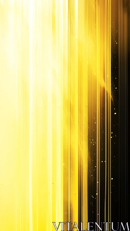 Golden light streams cascade over dark space in bold contrast