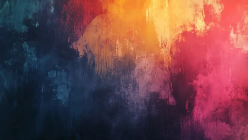 Stormlit horizon of molten color over midnight blue.