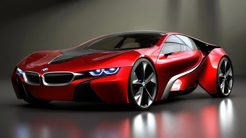 Low-slung BMW concept coupe emphasizes flowing aerodynamics and LED lighting