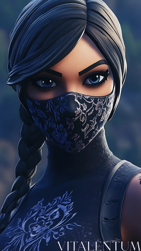 Midnight rogue studies the horizon with quiet electric focus