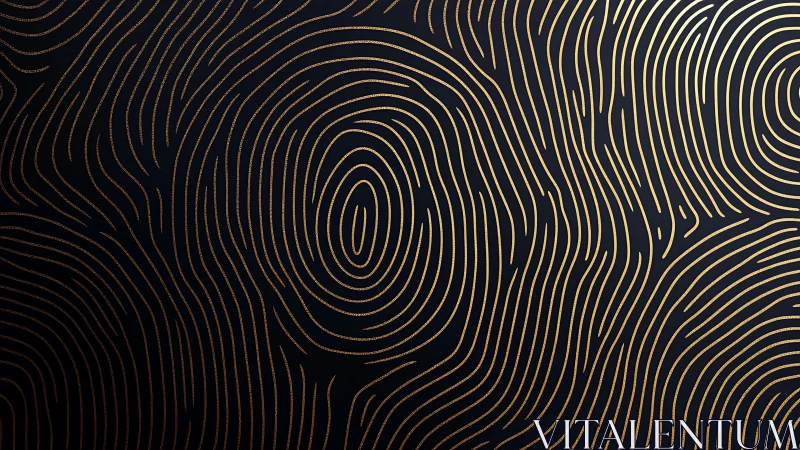 Metallic line pattern forms fingerprint-like ridge structures