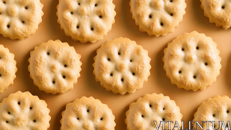 Golden Perforated Treasures: Crispy Rounds Await Snacking Bliss.