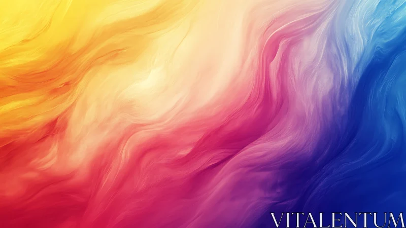 Vibrant flowing gradient blending warm to cool hues.