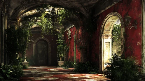 Where Crimson Whispers Meet Verdant Shadows in Time