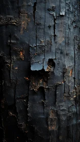 Oxidized Metal Surface with Stratified Corrosion Patterns.