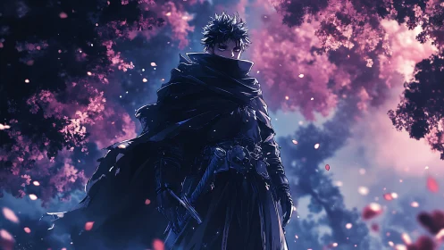 Midnight wanderer rewrites destiny beneath blooming storms