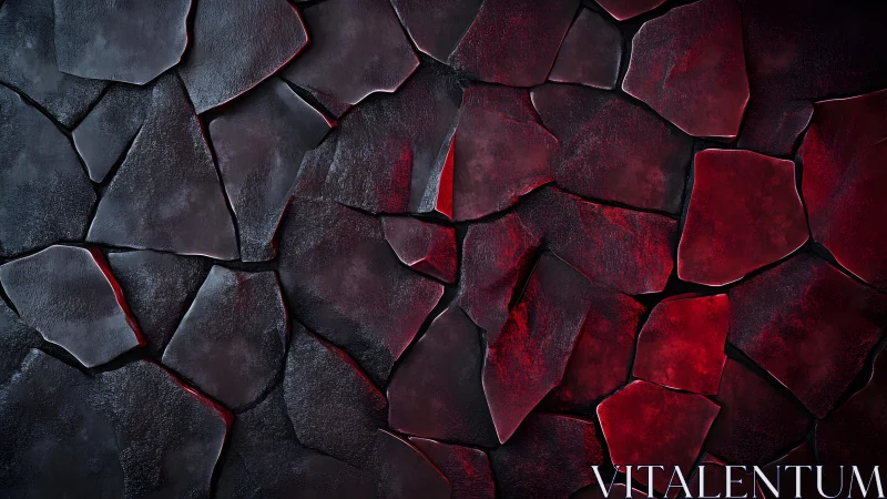 Dark Red and Black Stone Texture Abstract Background Design.