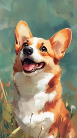 Bright-eyed corgi basks in sunshine with a joyful smile