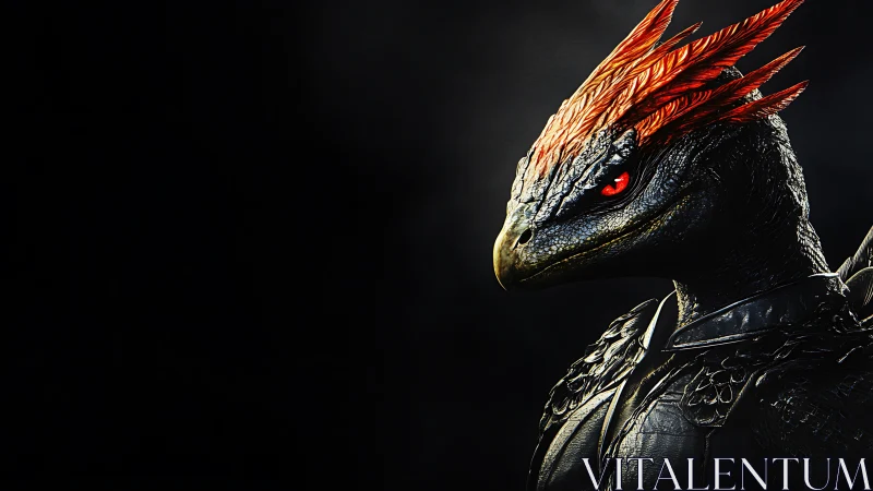 Highly detailed reptilian warrior rendered with cinematic 3D lighting