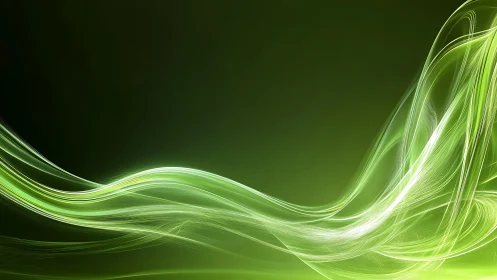 Neon meadow currents swirl across deep green silence.