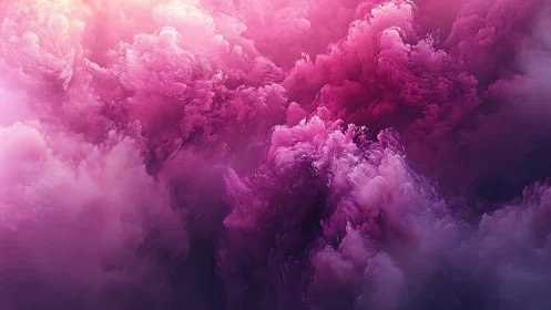 Dreamy pink and purple cloud swirls invite gentle imagination