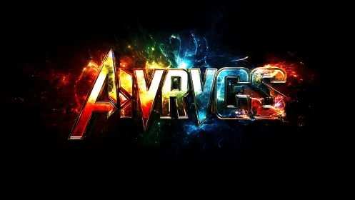 Cosmic Avrycs logo ignites with fire and lightning energy.