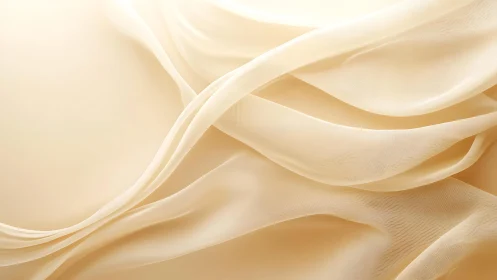 Soft flowing beige silk fabric abstract background, minimal style.