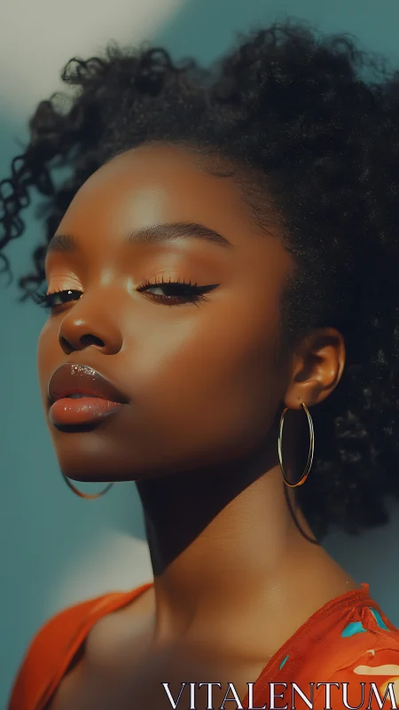 Sunlit portrait emphasizes glossy skin and cinematic color grading