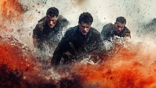 Storm of war engulfs three soldiers in a desperate escape